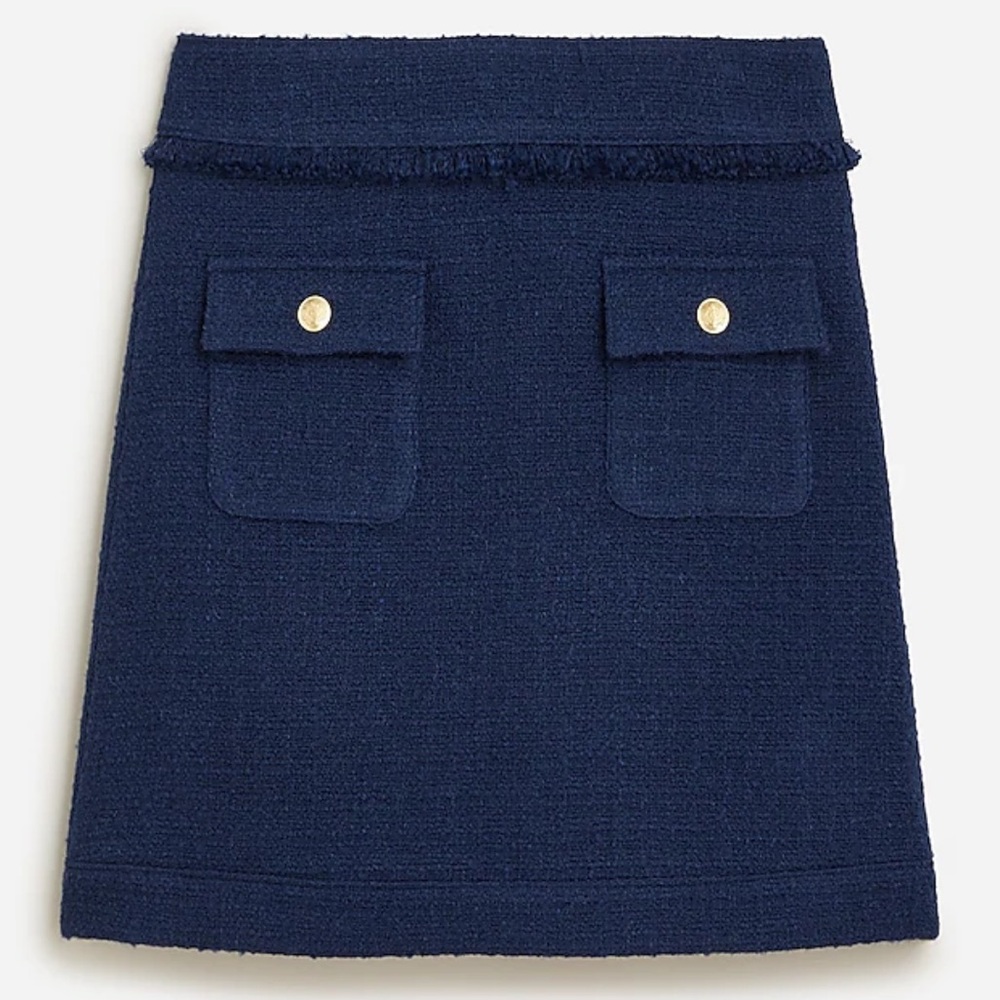J.Crew Patch-pocket mini skirt in tweed